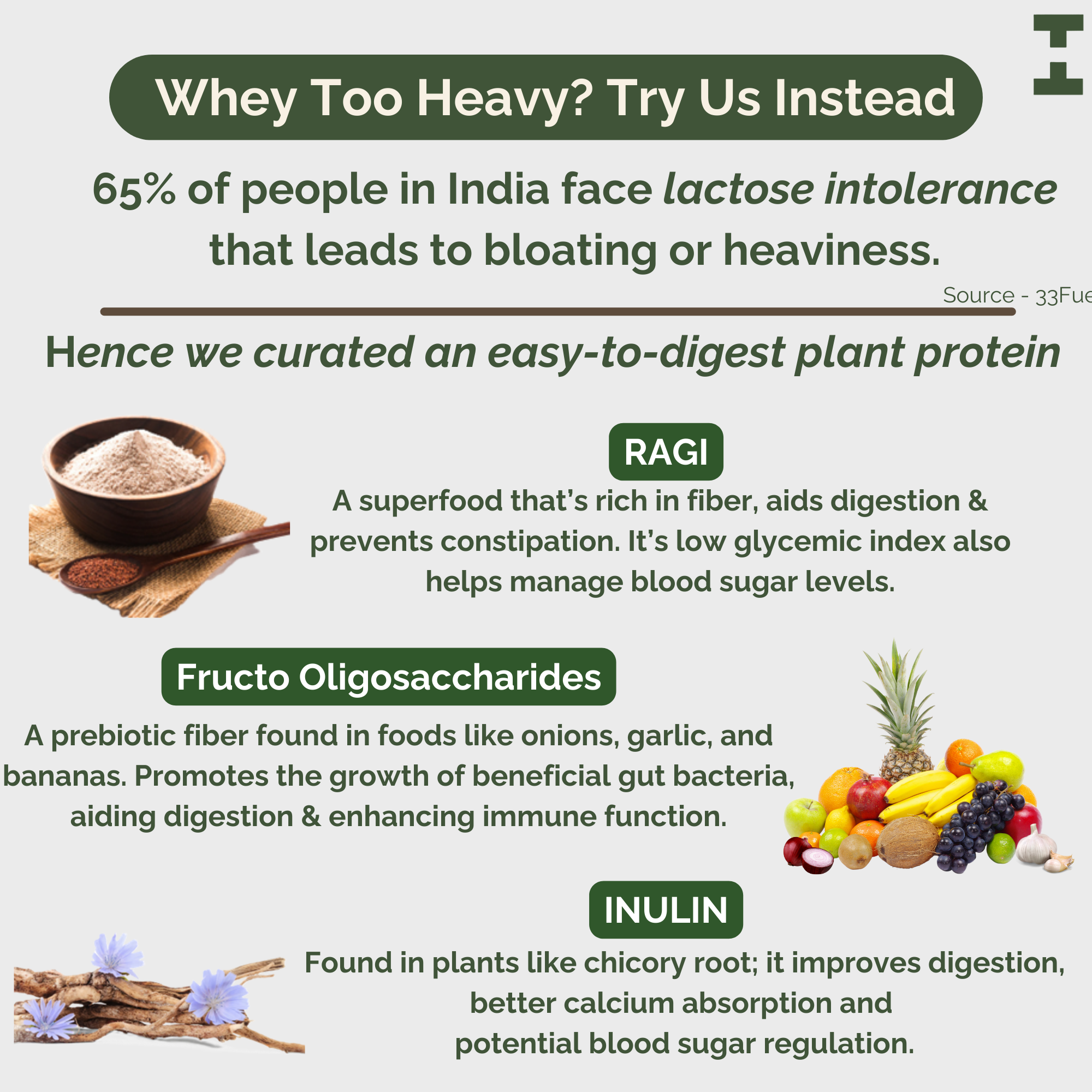 Fiber Fuel Plant Protein | 24 g Vegan Protein + 4 g Fiber | Belgian Chocolate or Unflavoured Fiber Fuel Plant Protein | 24 g Vegan Protein + 4 g Fiber | Belgian Chocolate or Unflavoured