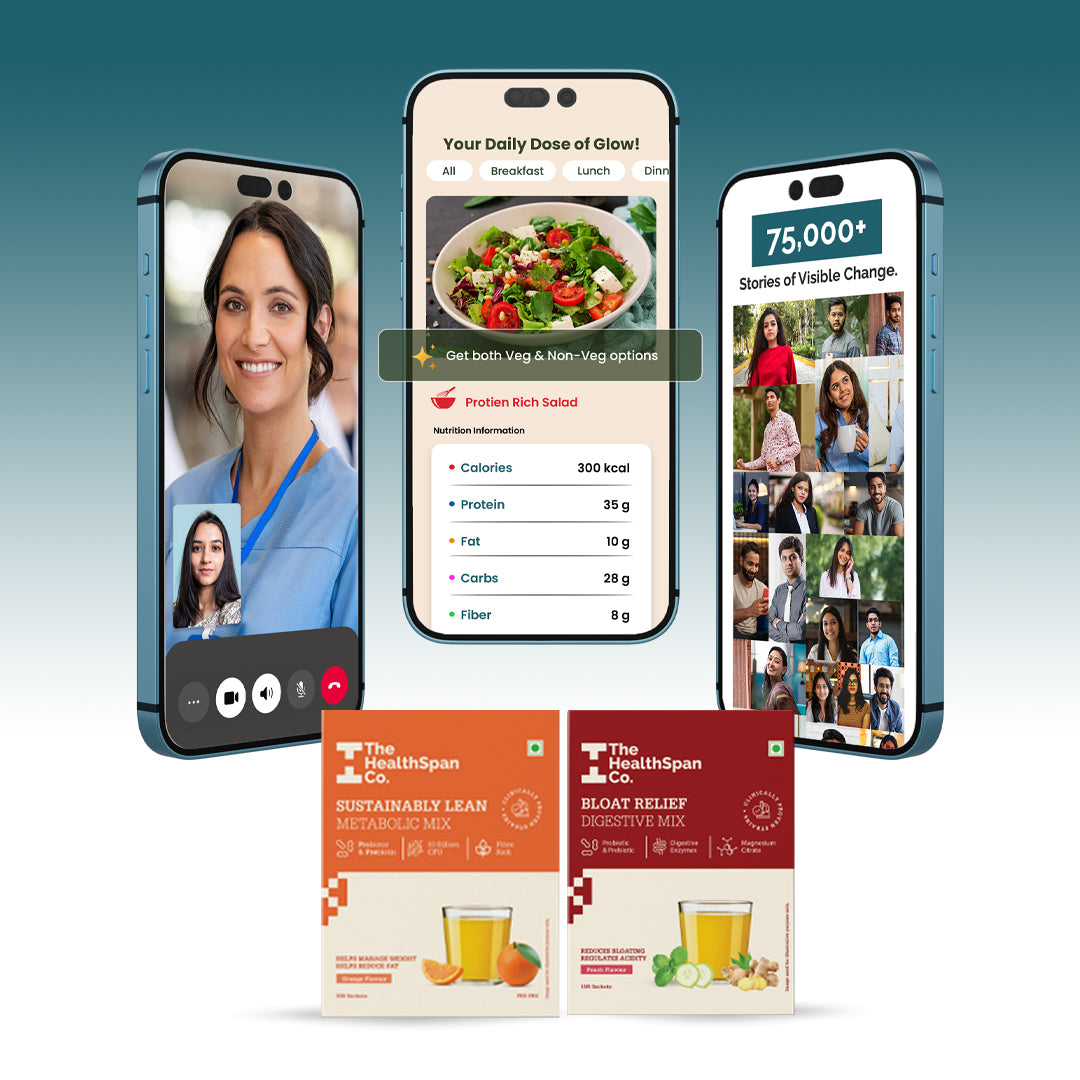 Science-Backed Gut Health Program | Metabolic Booster + Digestive Mix | Unlimited 1:1 Expert Consultations