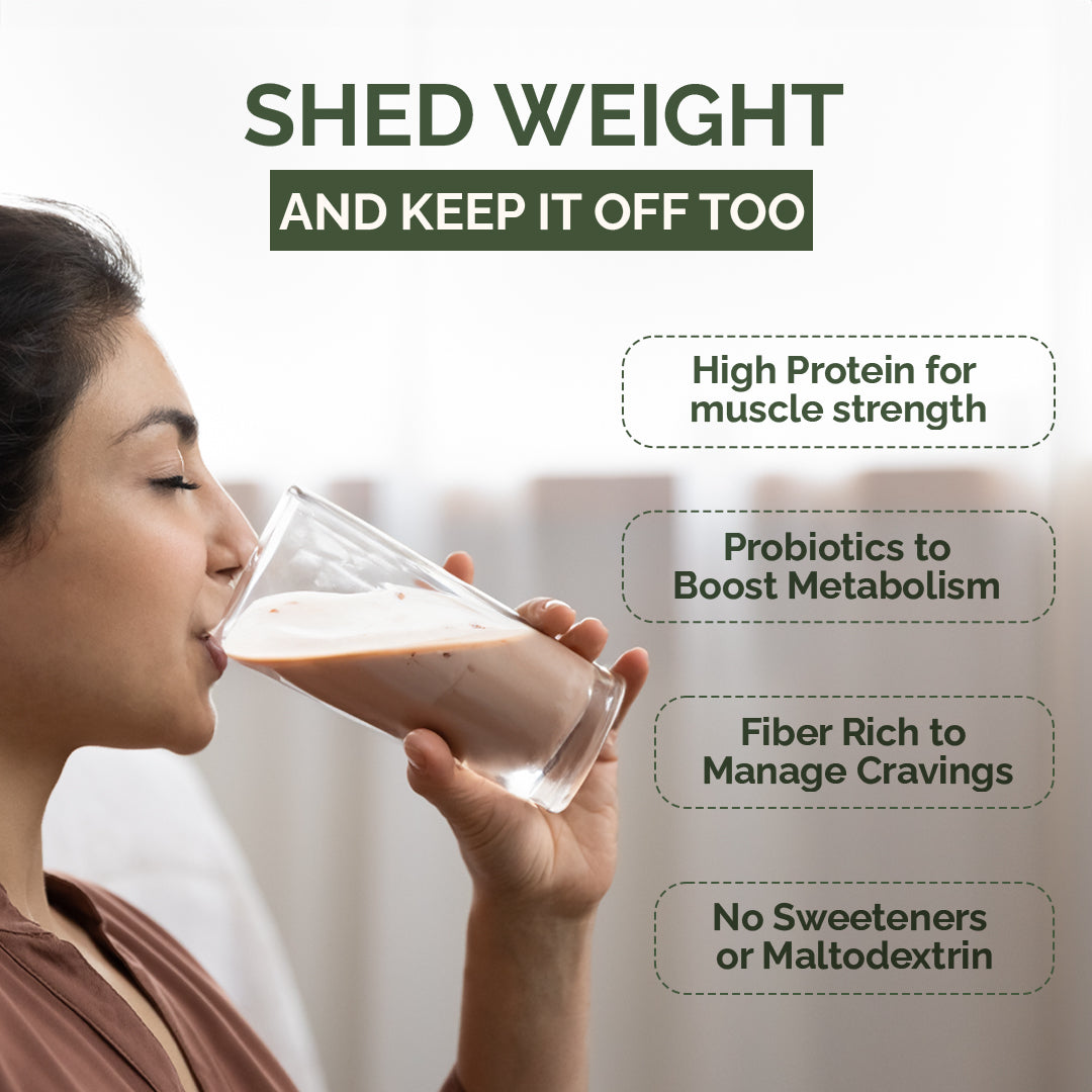 Gut Healthy Meal Replacement For Women & Men| High Protein Slim Shake 425gm