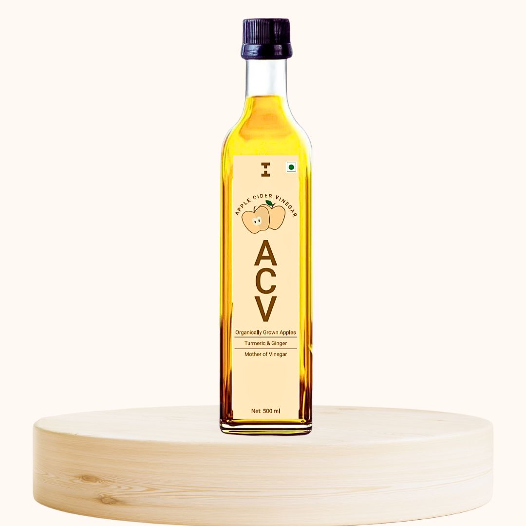 Apple Cider Vinegar (ACV) with Mother | Organically Grown Apples | Raw, Unpasteurized & Unfiltered | 500ml