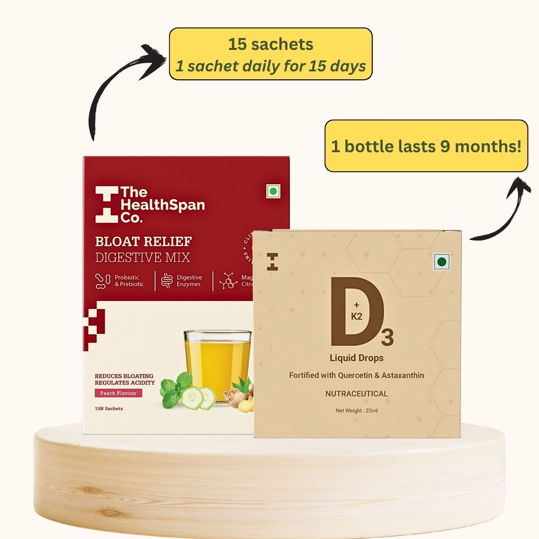Daily Digestive & Vitamin Support: Digestive Support Mix + Vegan D₃ + K₂ Drops