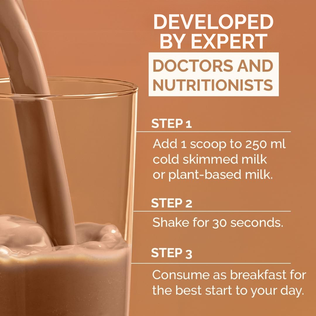 Gut‑Nourishing Meal Replacement Shake – Belgian Chocolate & French Vanilla | Plant‑Based, Gluten‑& Lactose‑Free
