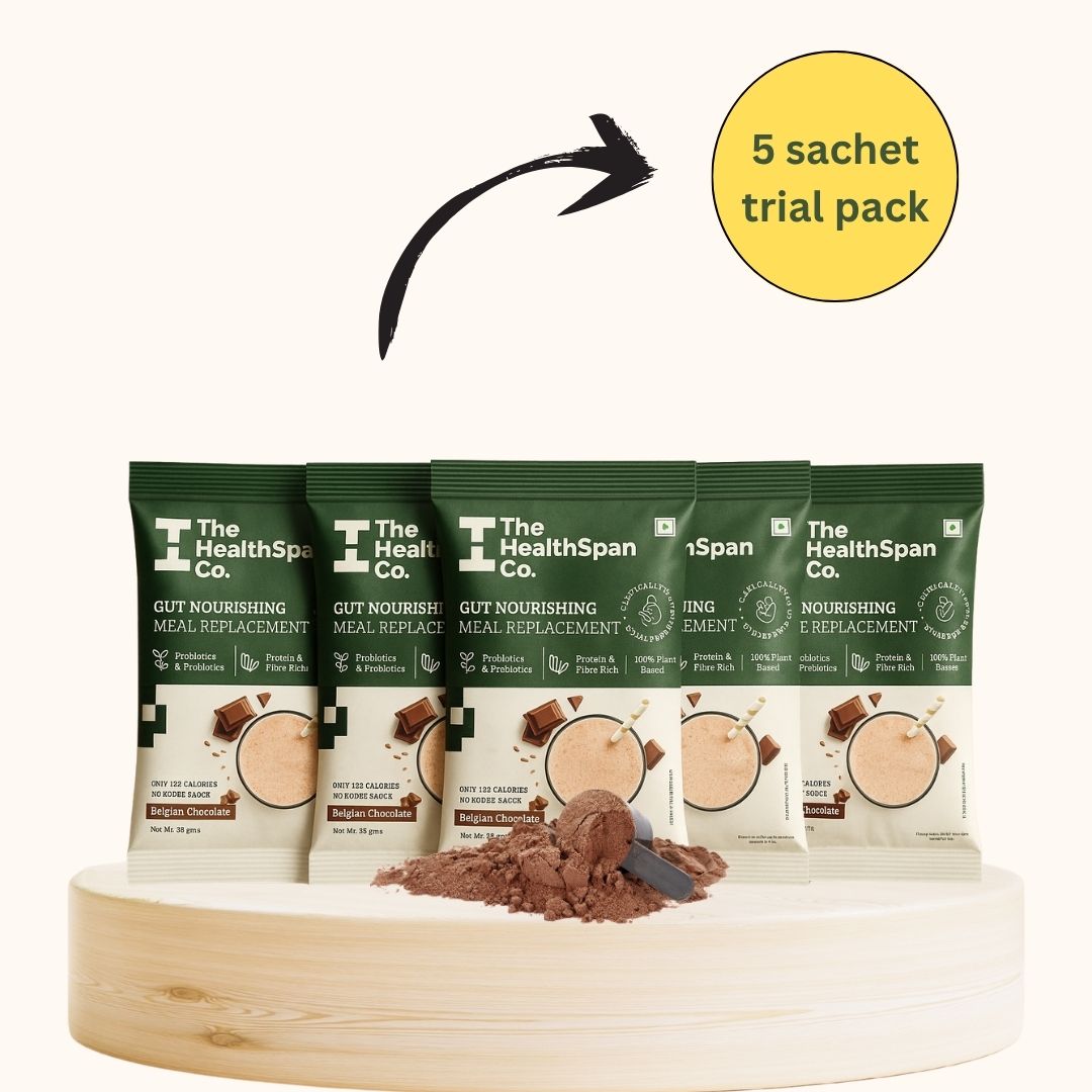 Gut Nourishing Meal Replacement Shake | High-Protein, Plant-Based | 5-Sachet Trial Pack