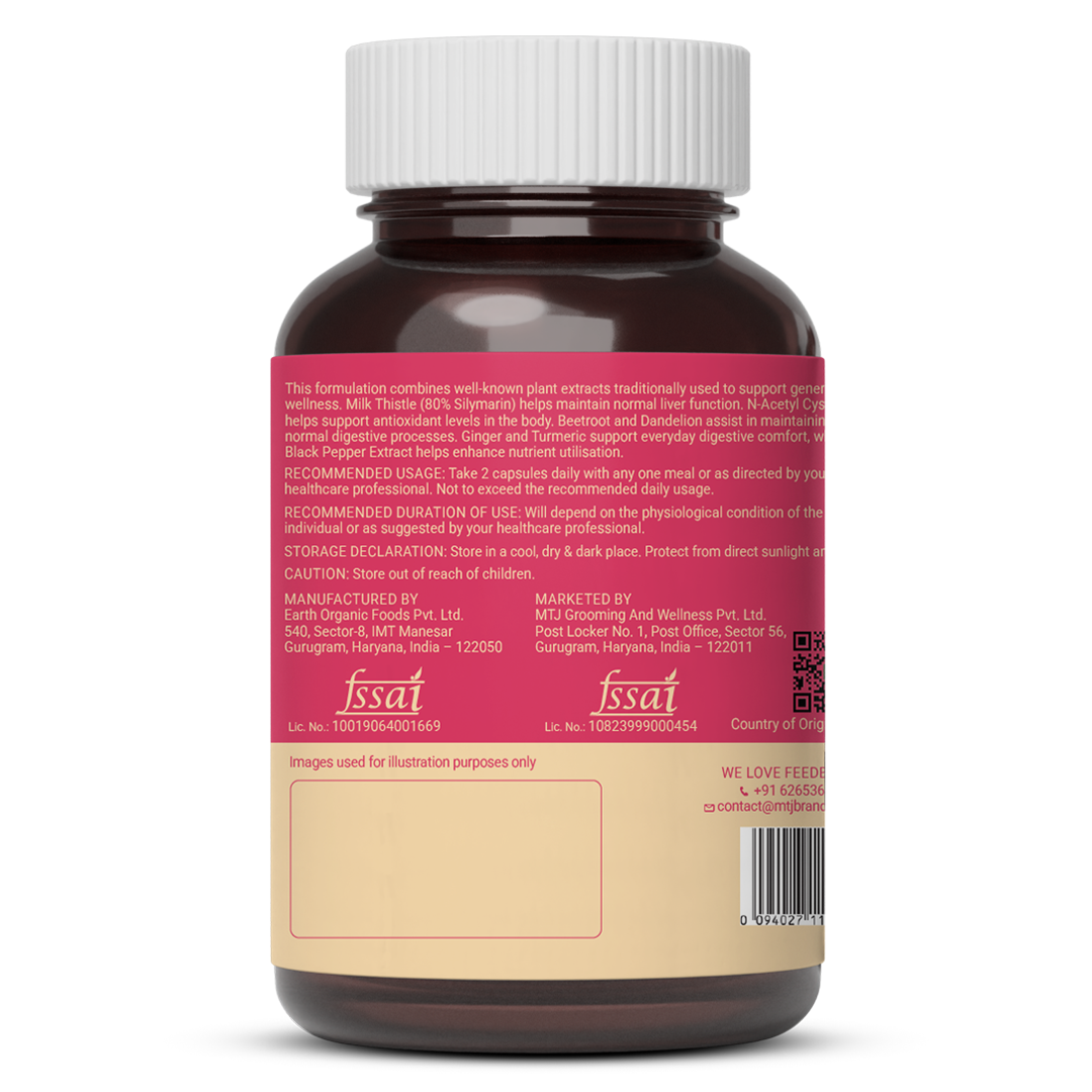 The Healthspan Co. Liver Detox Supplement | Milk Thistle (80%) & N-Acetyl Cysteine 900 mg