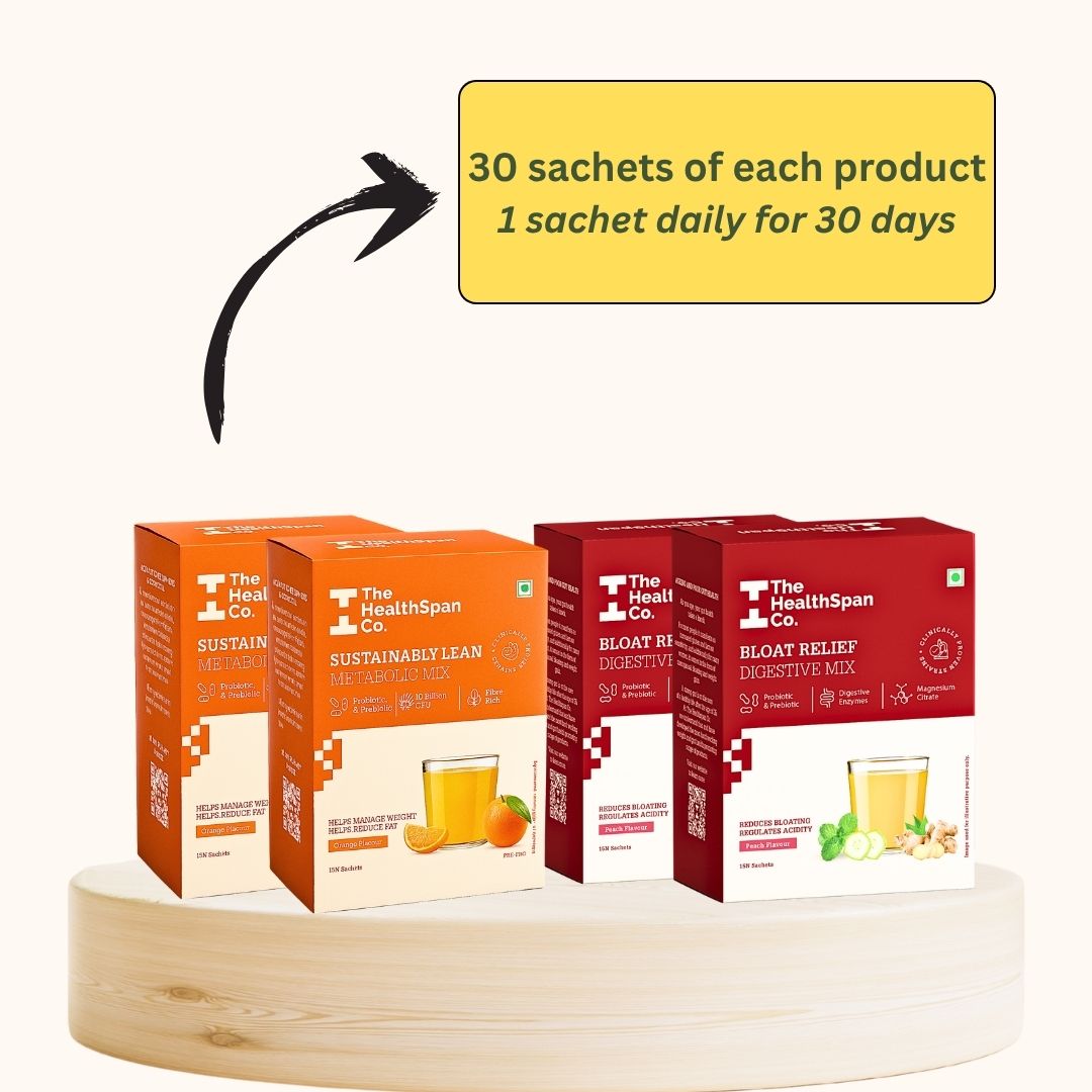 Gut Health Kit | Metabolic Support + Digestive Mix | Nutritionist Support Included